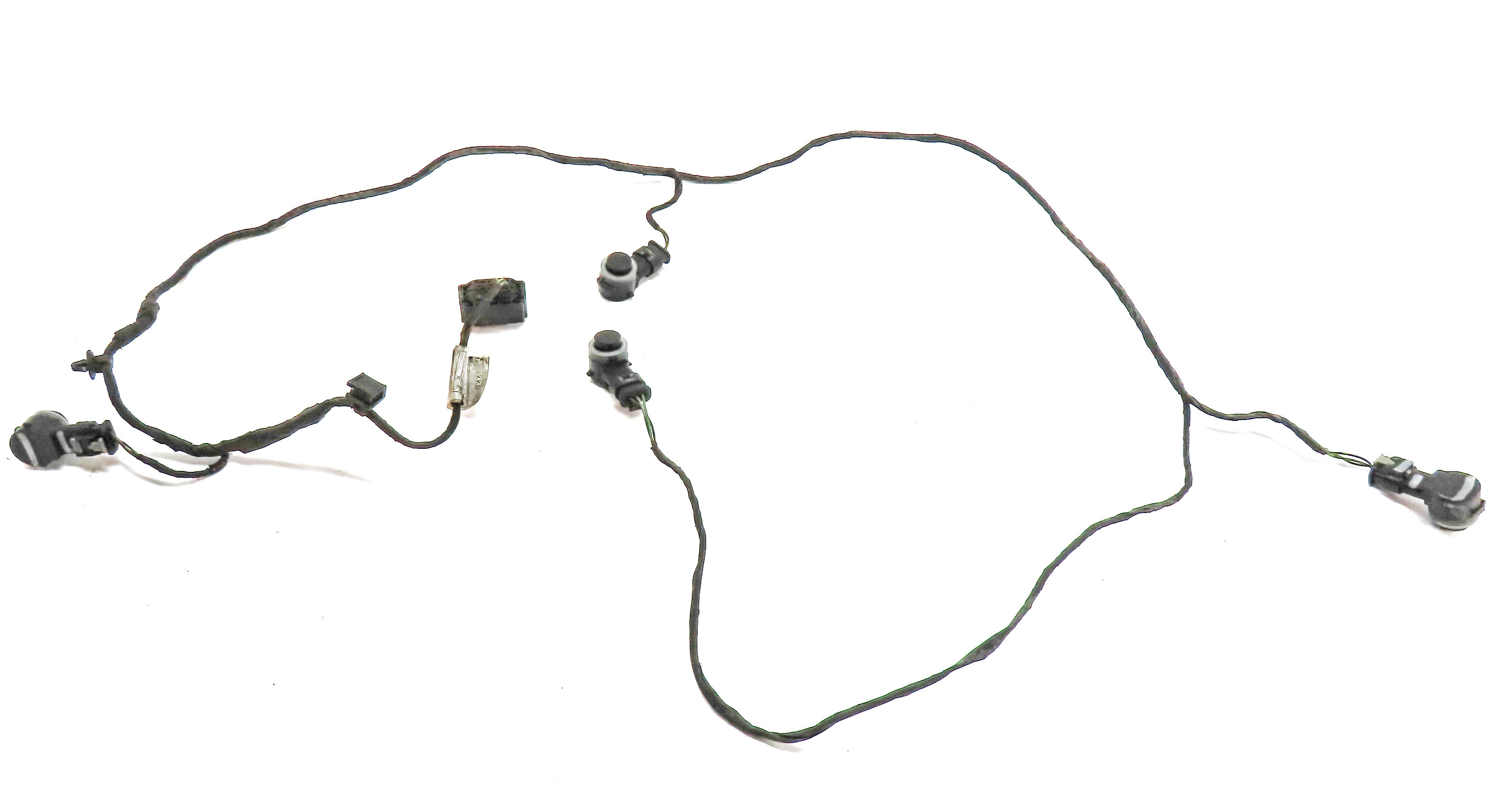 2015 BMW X6 (F16) REAR PDC PARK DISTANCE SENSOR SET w/ HARNESS (White) — exact item pictured